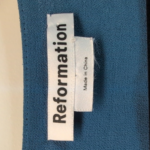 Reformation Blue Polka Dot Mini Dress - Picture 8 of 10